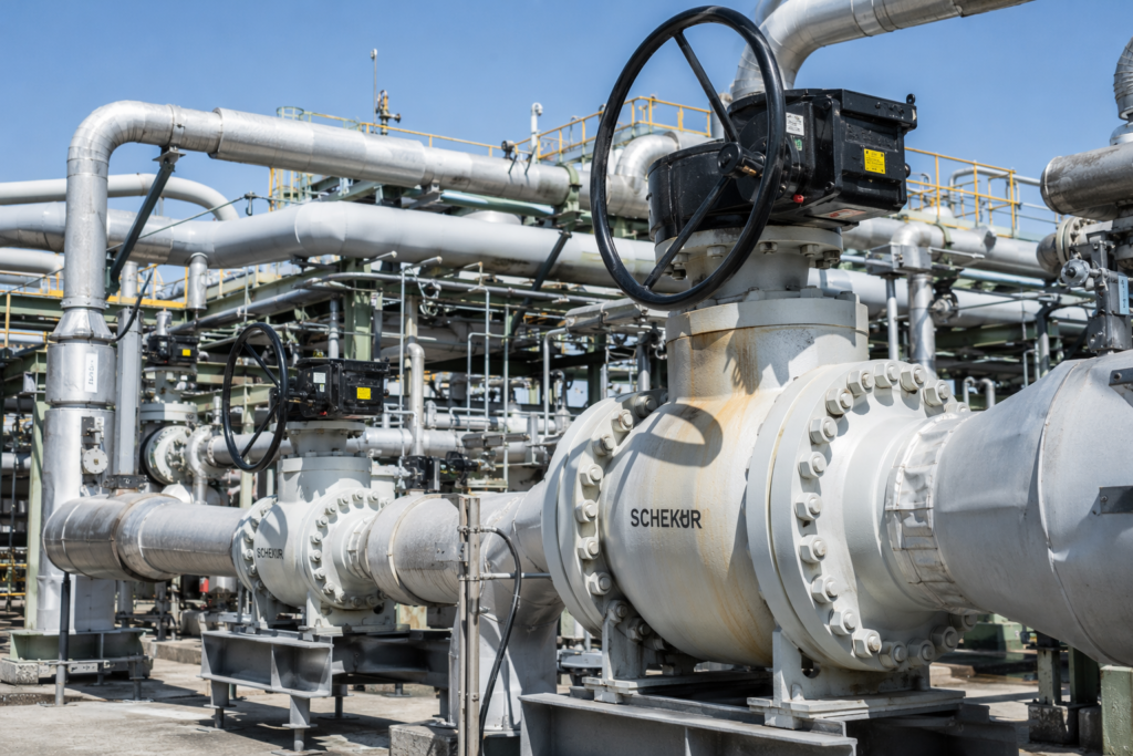 valves in application pipeline
